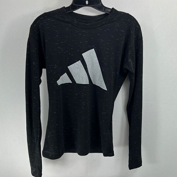 adidas Tops - Adidas Winners 2.0 Primegreen Graphic Long Sleeve Tee Black Melange Size S